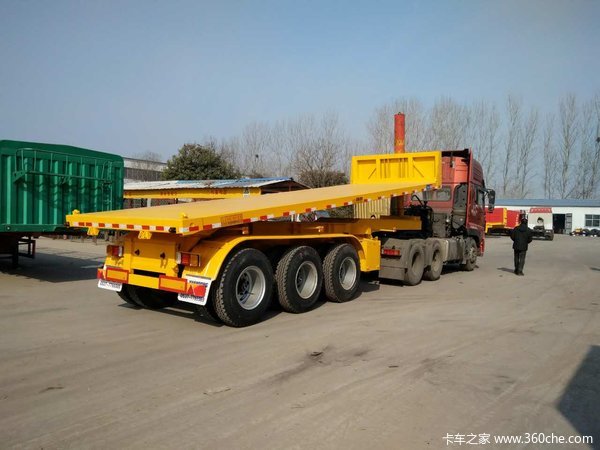 轻量化后翻自卸半挂车自卸半挂车图片