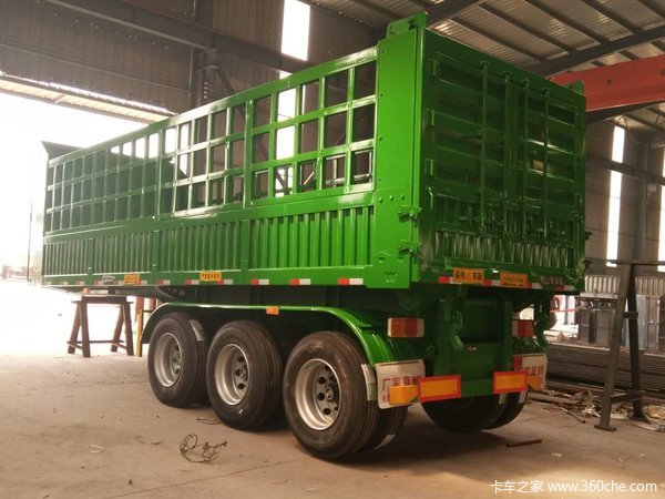 轻量化后翻自卸半挂车自卸半挂车图片