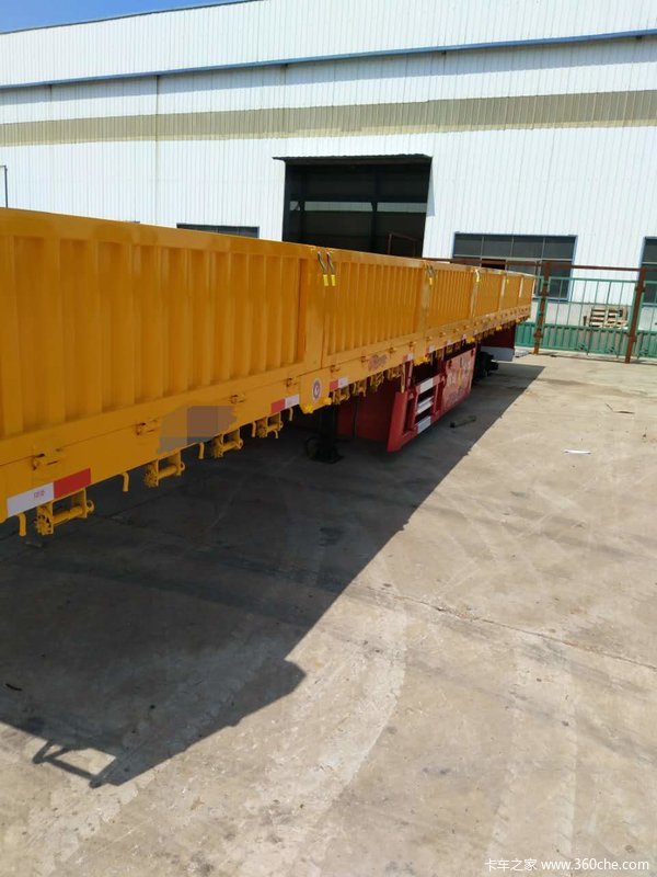 欧亚13×2.55×0.6m平板标车半挂车栏板式半挂车图片