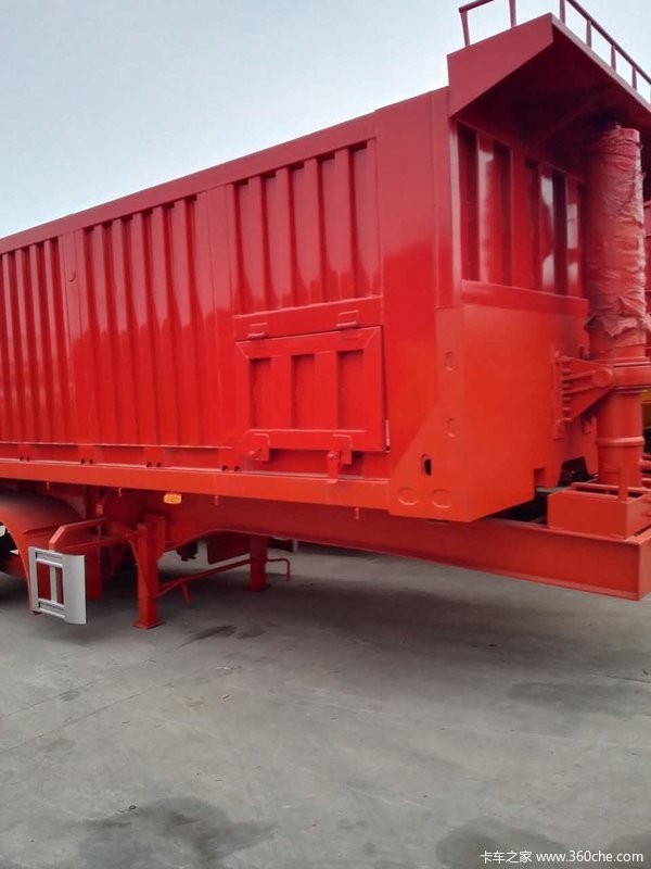 平板后翻自卸半挂车自卸半挂车图片