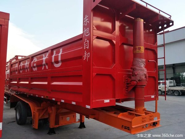 8米正规手续后翻自卸半挂车图片