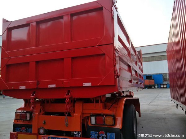 8米正规手续后翻自卸半挂车图片