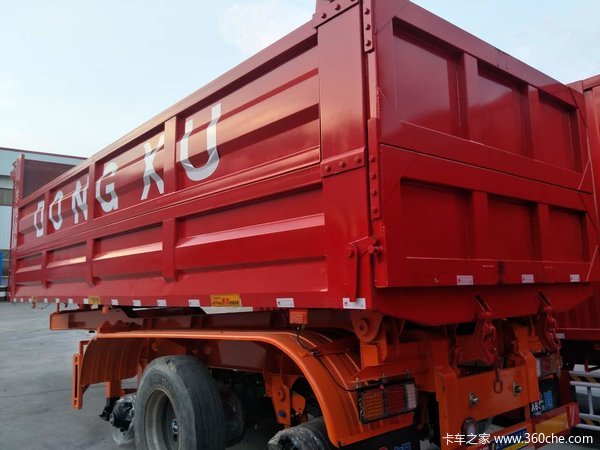 8米正规手续后翻自卸半挂车图片