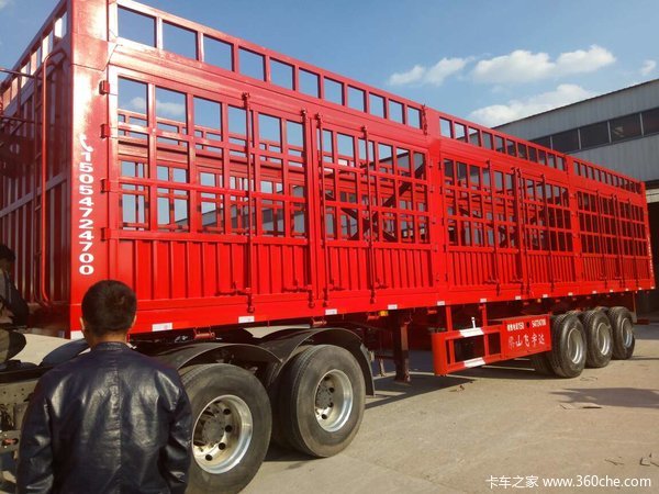 轻量化仓栏式半挂车仓栅式半挂车图片