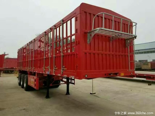 全国可做分期，正规银行放款，无需担保人仓栅式半挂车图片