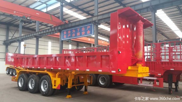 后翻自卸。自卸半挂车图片