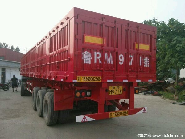 13米侧翻自卸车60高箱板正规手续现车销售自卸半挂车图片