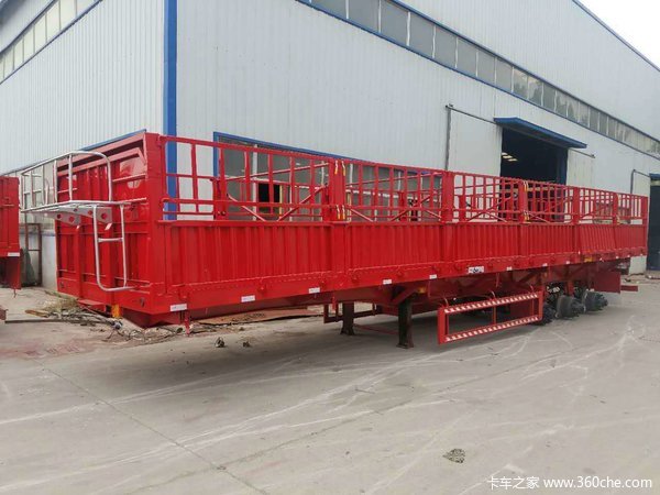 13米侧翻自卸车60高箱板正规手续现车销售自卸半挂车图片