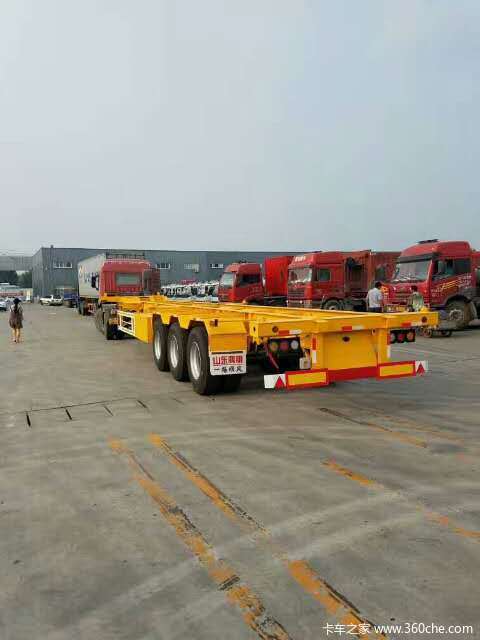 48英尺集装箱骨架车正规手续齐全集装箱底盘图片