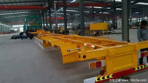 48英尺集装箱骨架车正规手续齐全集装箱底盘图片