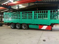 鹅颈苍栏仓栅式半挂车图片