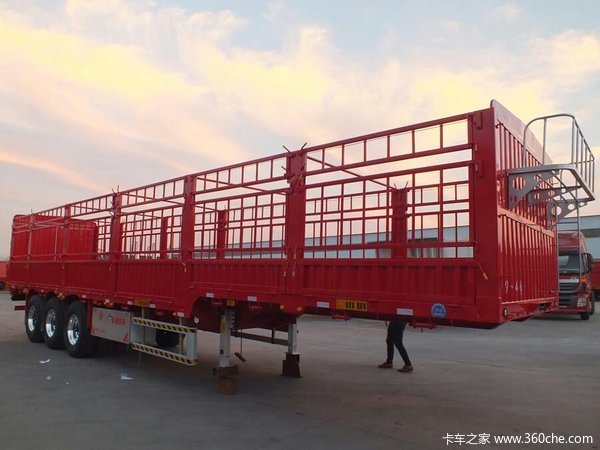 山东骏通辰陆轻量化仓栏半挂车仓栅式半挂车图片