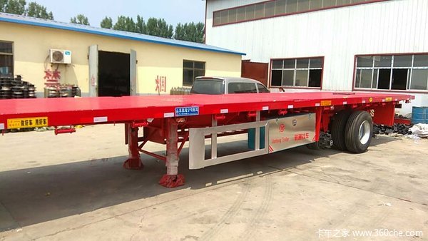 山东骏通辰陆轻量化平板半挂车平板式半挂车图片