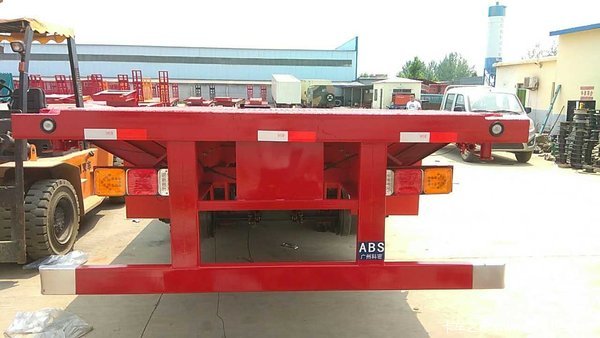 山东骏通辰陆轻量化平板半挂车平板式半挂车图片