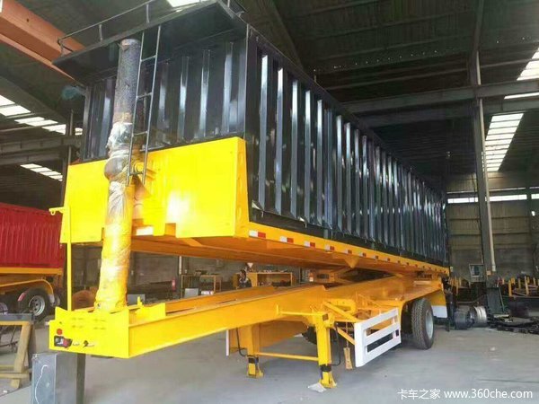 平板式后翻自卸半挂车自卸半挂车图片