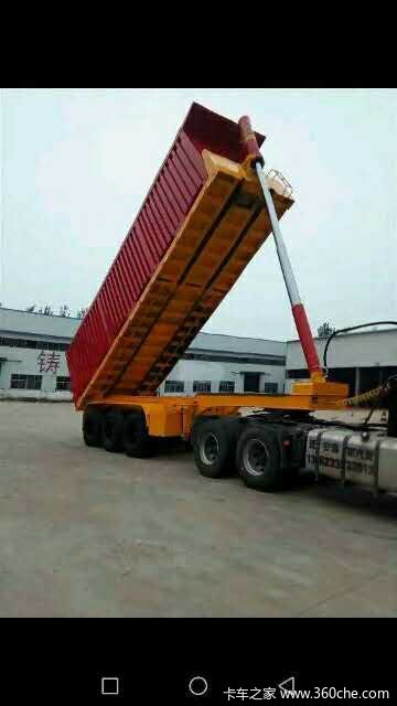 平板式后翻自卸半挂车自卸半挂车图片