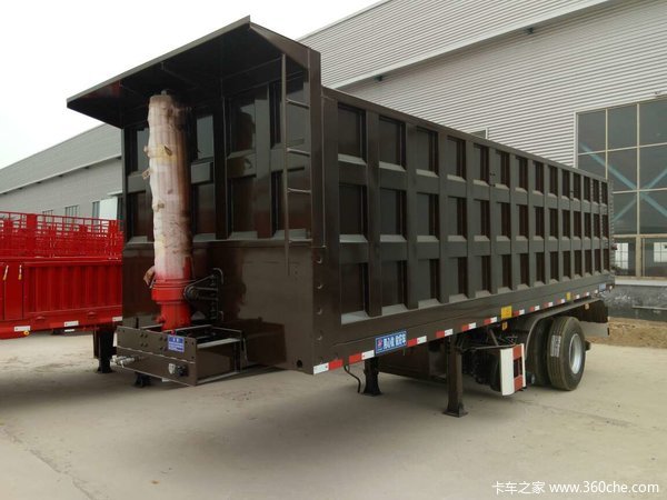 平板式后翻自卸半挂车自卸半挂车图片