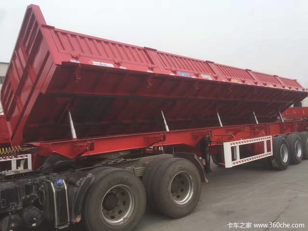 平板侧翻自卸半挂车自卸半挂车图片