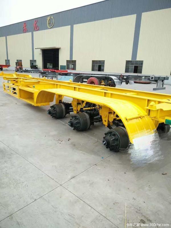 13.95米，轻量化集装箱骨架车骨架式集装箱半挂车图片