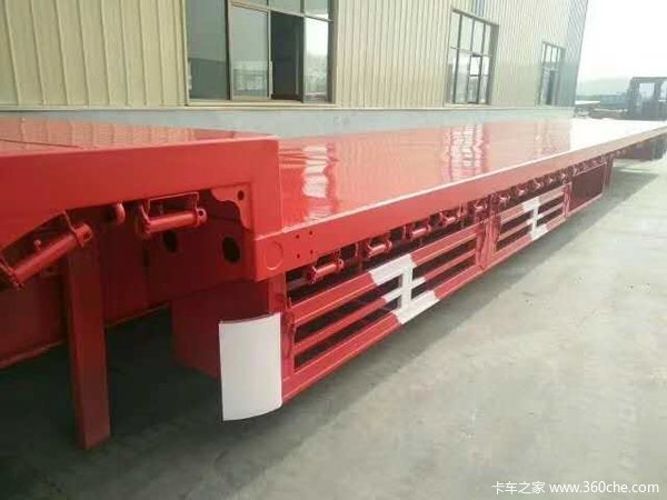 13.75米中型轻量化平板低平板半挂车图片