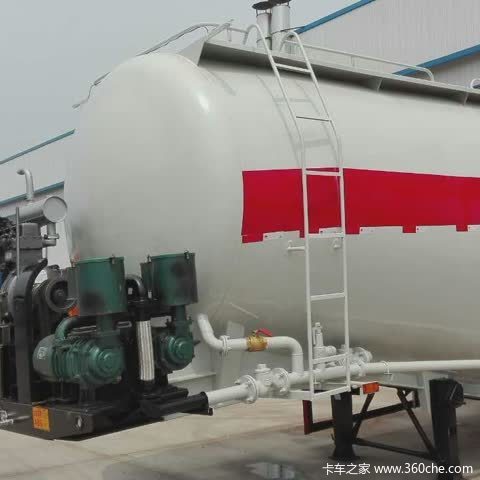 30-45立方下灰半挂车粉粒物料运输半挂车图片