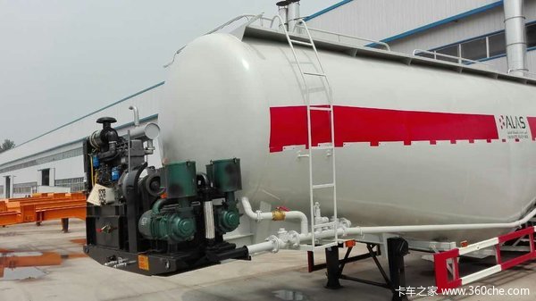 30-45立方下灰半挂车粉粒物料运输半挂车图片