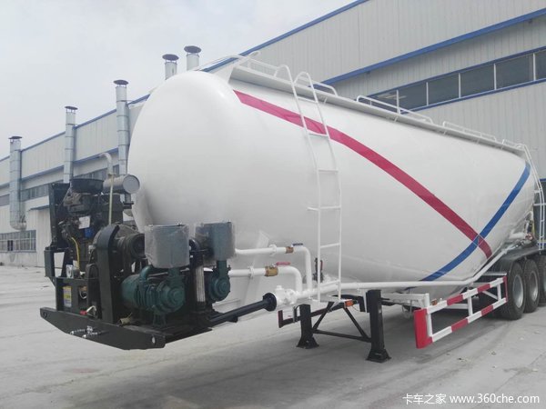 30-45立方下灰半挂车粉粒物料运输半挂车图片