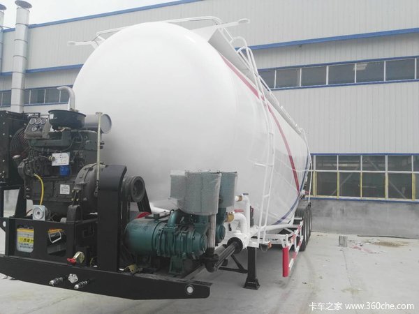 30-45立方下灰半挂车粉粒物料运输半挂车图片