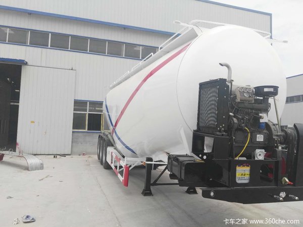 30-45立方下灰半挂车粉粒物料运输半挂车图片