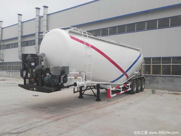 30-45立方下灰半挂车粉粒物料运输半挂车图片