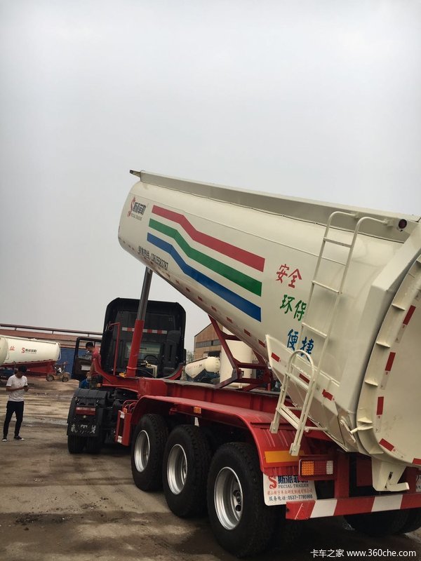 罐式后翻带牌销售自卸半挂车图片