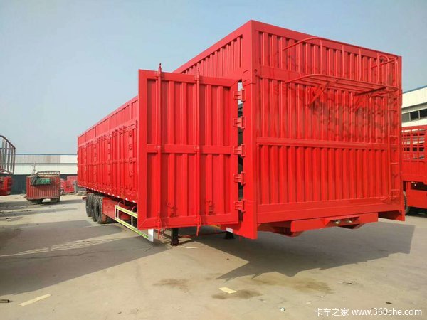 13米重型侧翻自卸半挂车图片