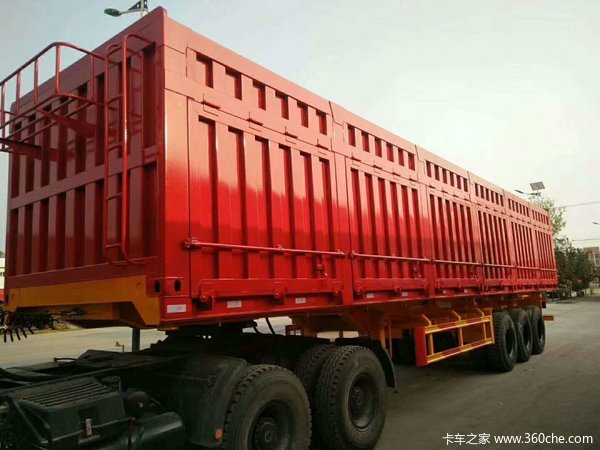 13米重型侧翻自卸半挂车图片