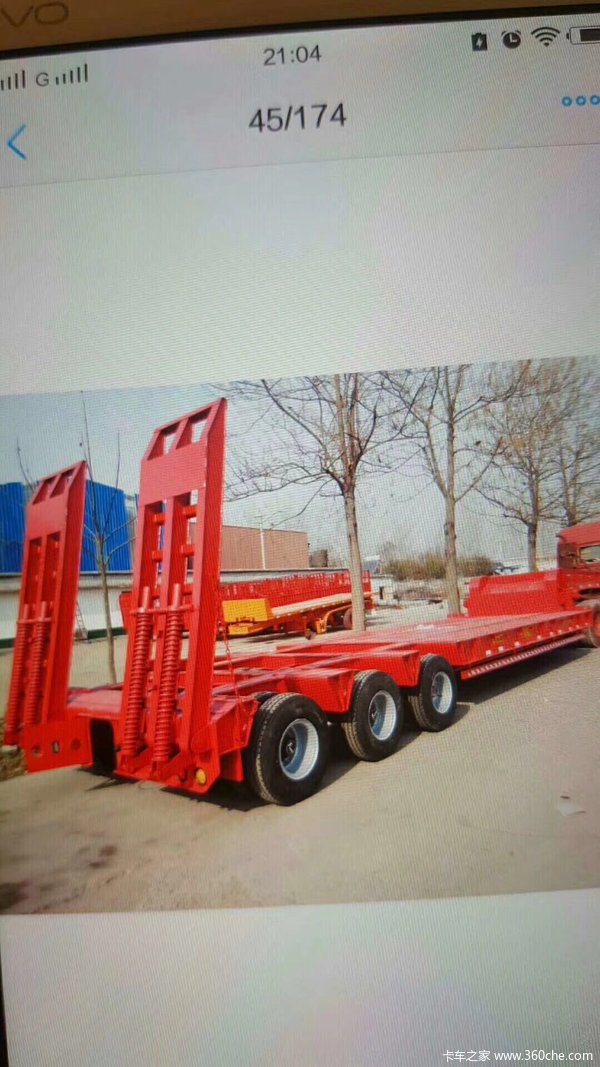 13米罐车平板式半挂车图片