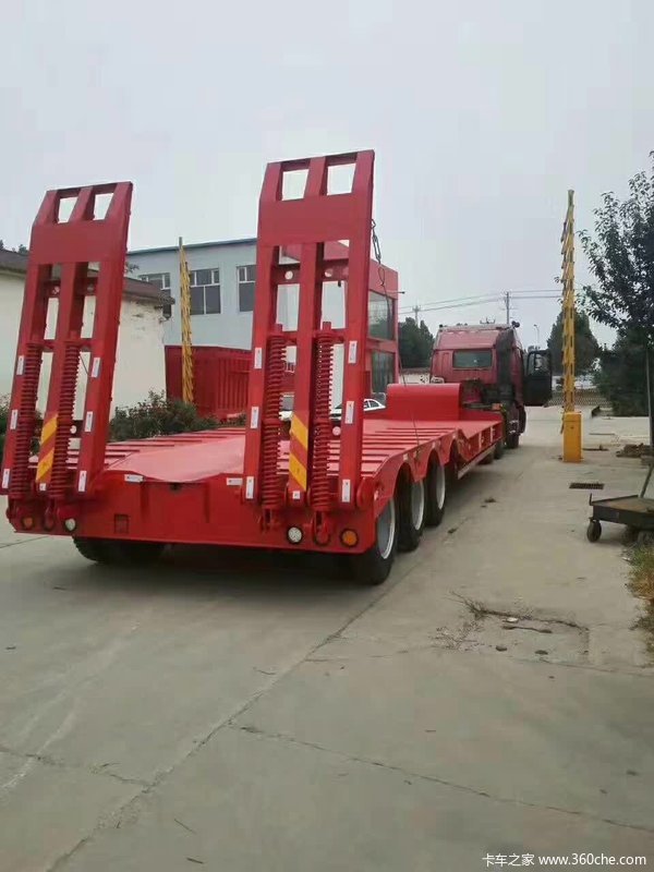 13米罐车平板式半挂车图片