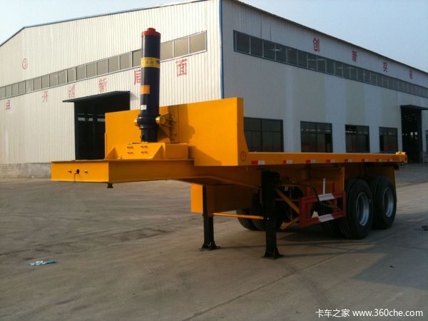 13米罐车平板式半挂车图片