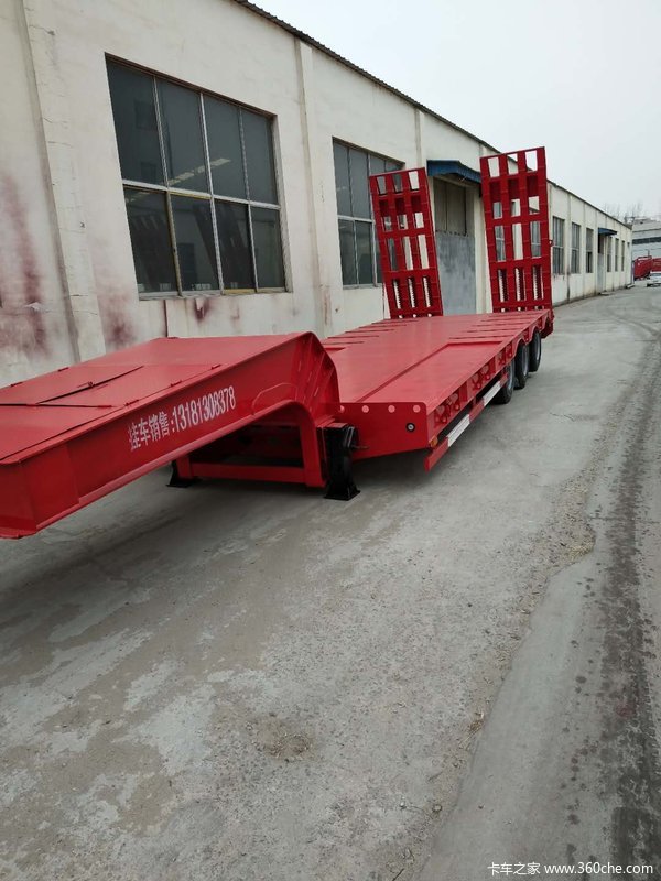 勾机板平板车低平板半挂车图片