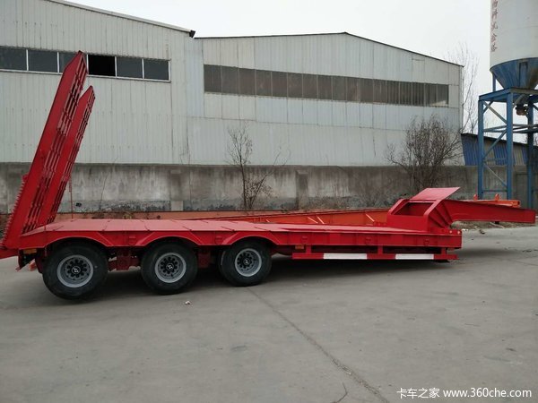 勾机板平板车低平板半挂车图片