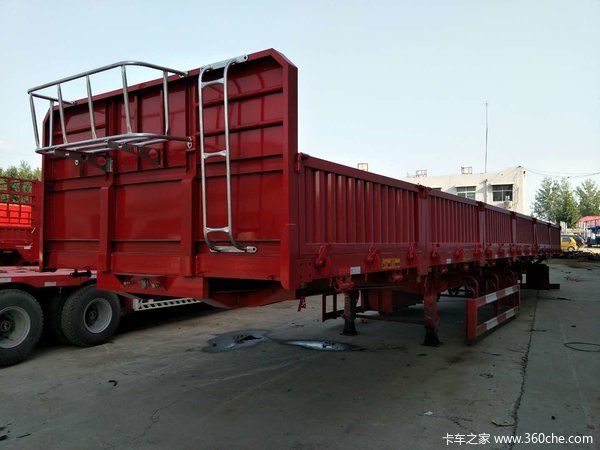 标车侧翻自卸自卸半挂车图片