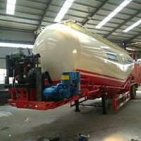 散装水泥罐车加工定做粉粒物料运输半挂车图片