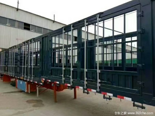 骨架花栏骨架式集装箱半挂车图片