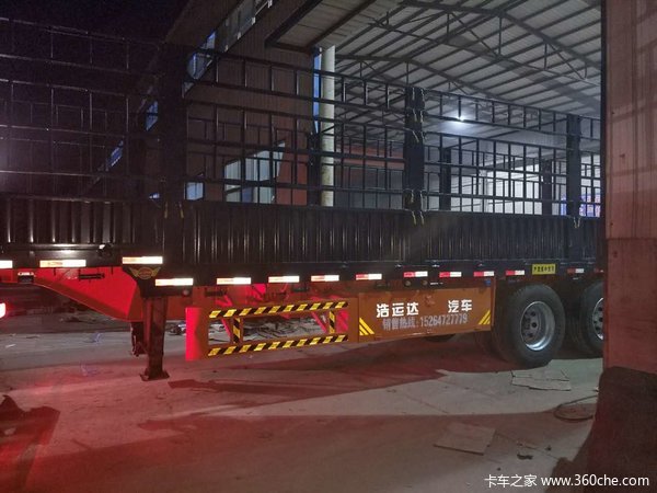 骨架花栏骨架式集装箱半挂车图片