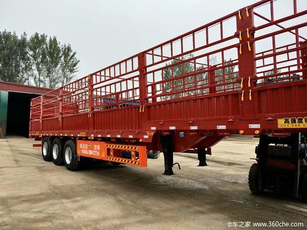 骨架花栏骨架式集装箱半挂车图片