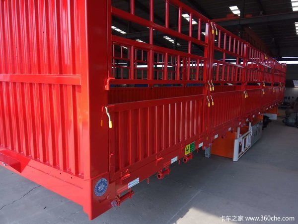 苍栏半挂车栏板式半挂车图片