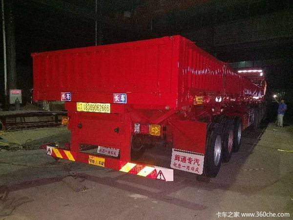 轻型11米侧翻自卸车60高自卸半挂车图片