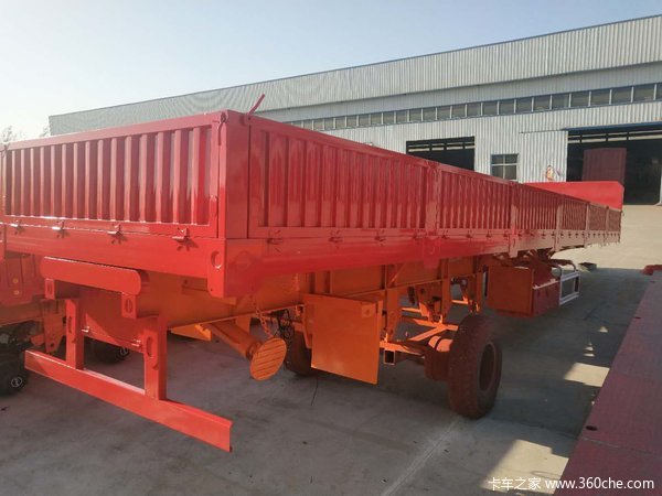 标车侧翻自卸半挂车图片