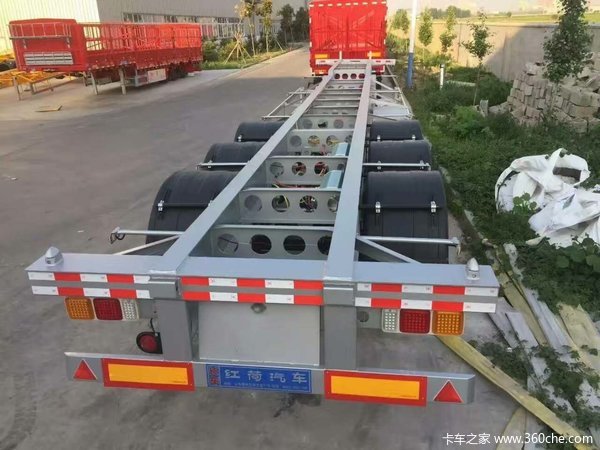 14.95米（48尺骨驾车）全国可提档骨架式集装箱半挂车图片