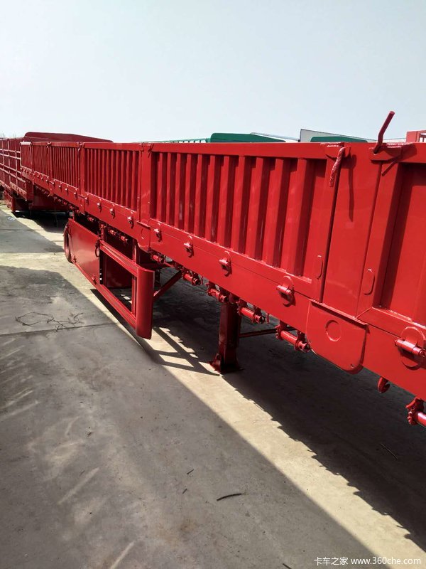 60标箱整车栏板式半挂车图片