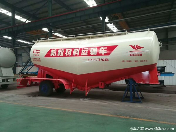 红荷罐车（轻量化领导者）全国招代理粉粒物料运输半挂车图片