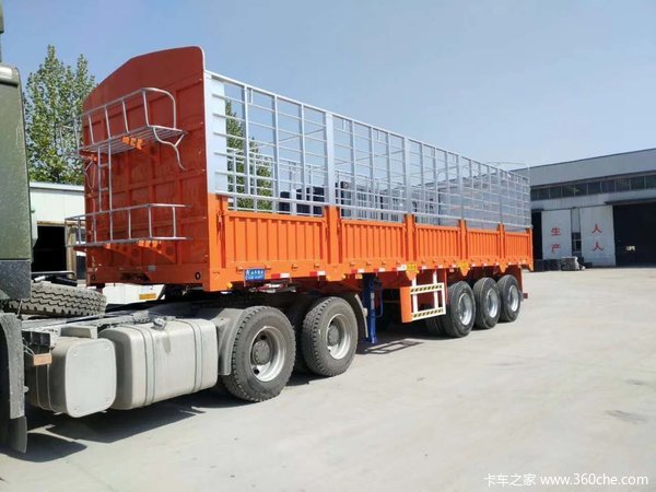 高栏，超轻体，上海宝钢980，好钢材好产品。仓栅式半挂车图片